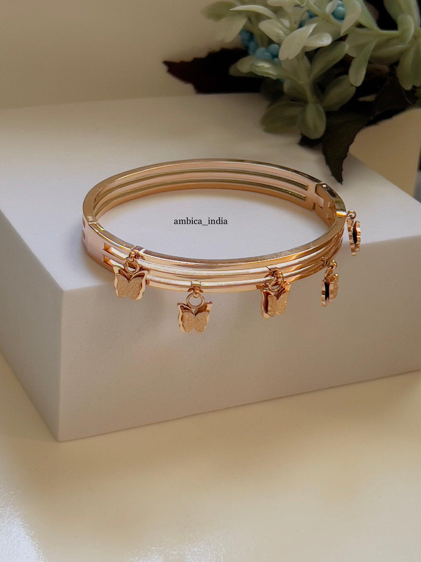 Butterfly hanging bracelet