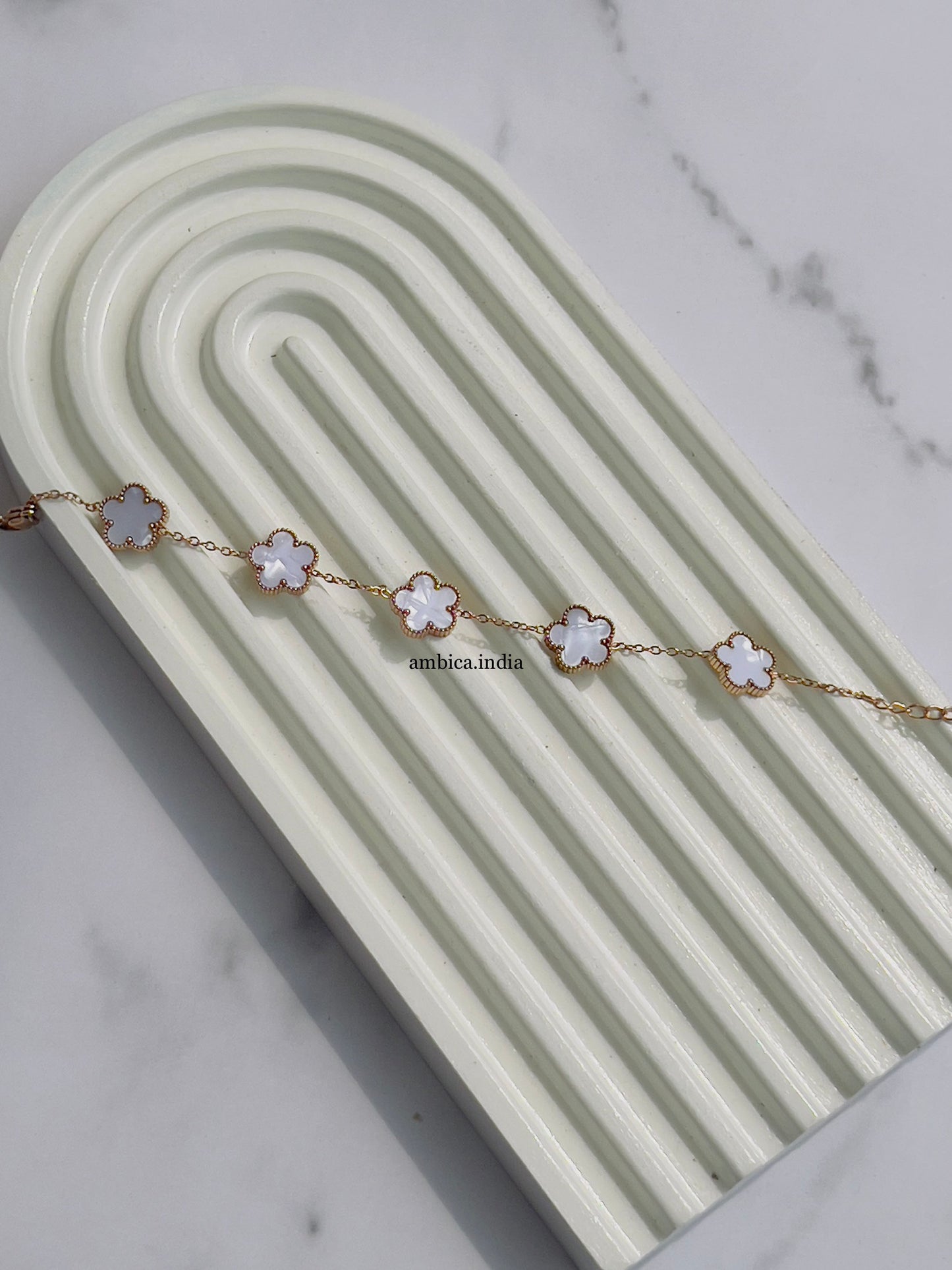 White flower bracelet