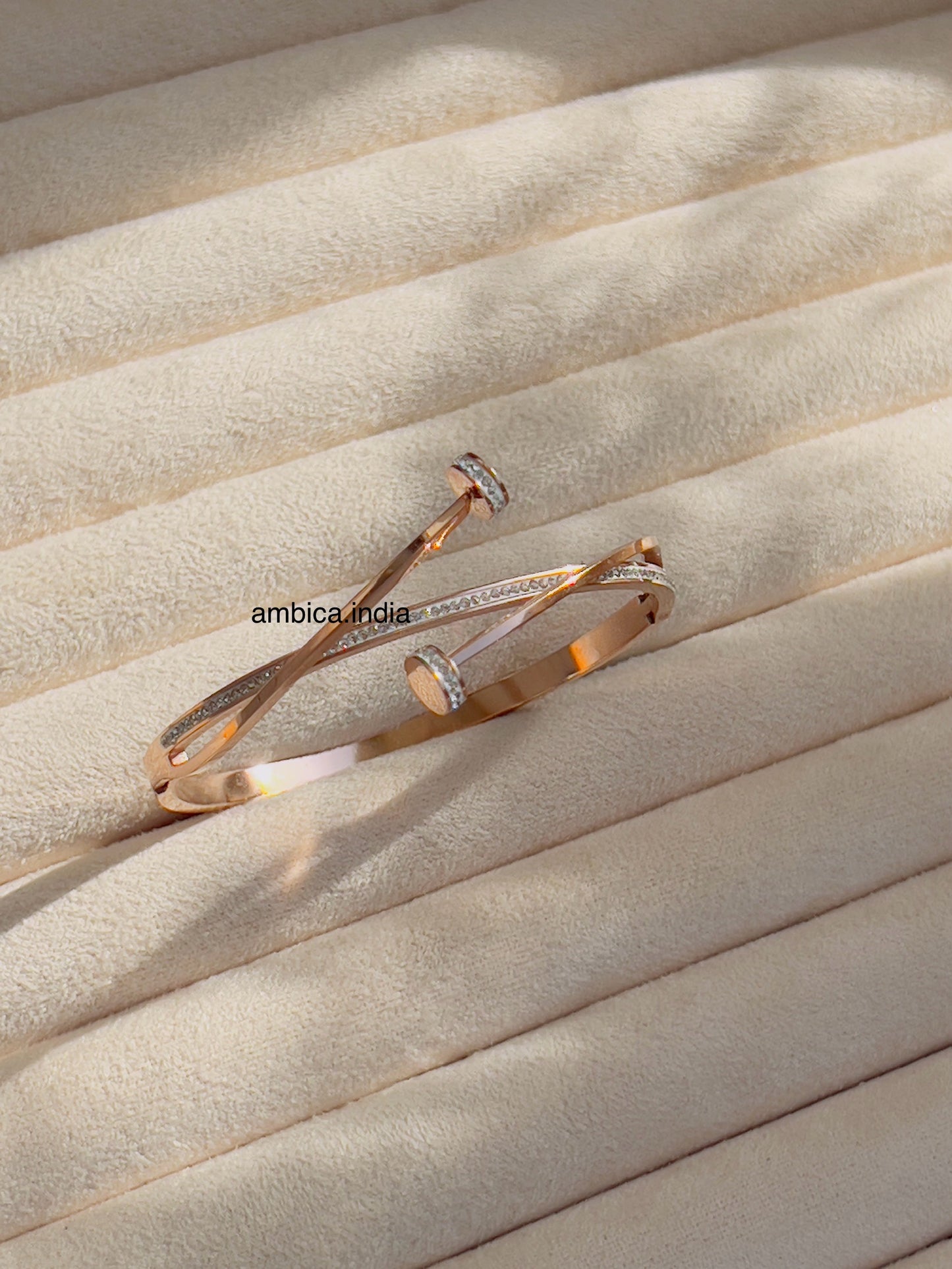 Nail cross bracelet