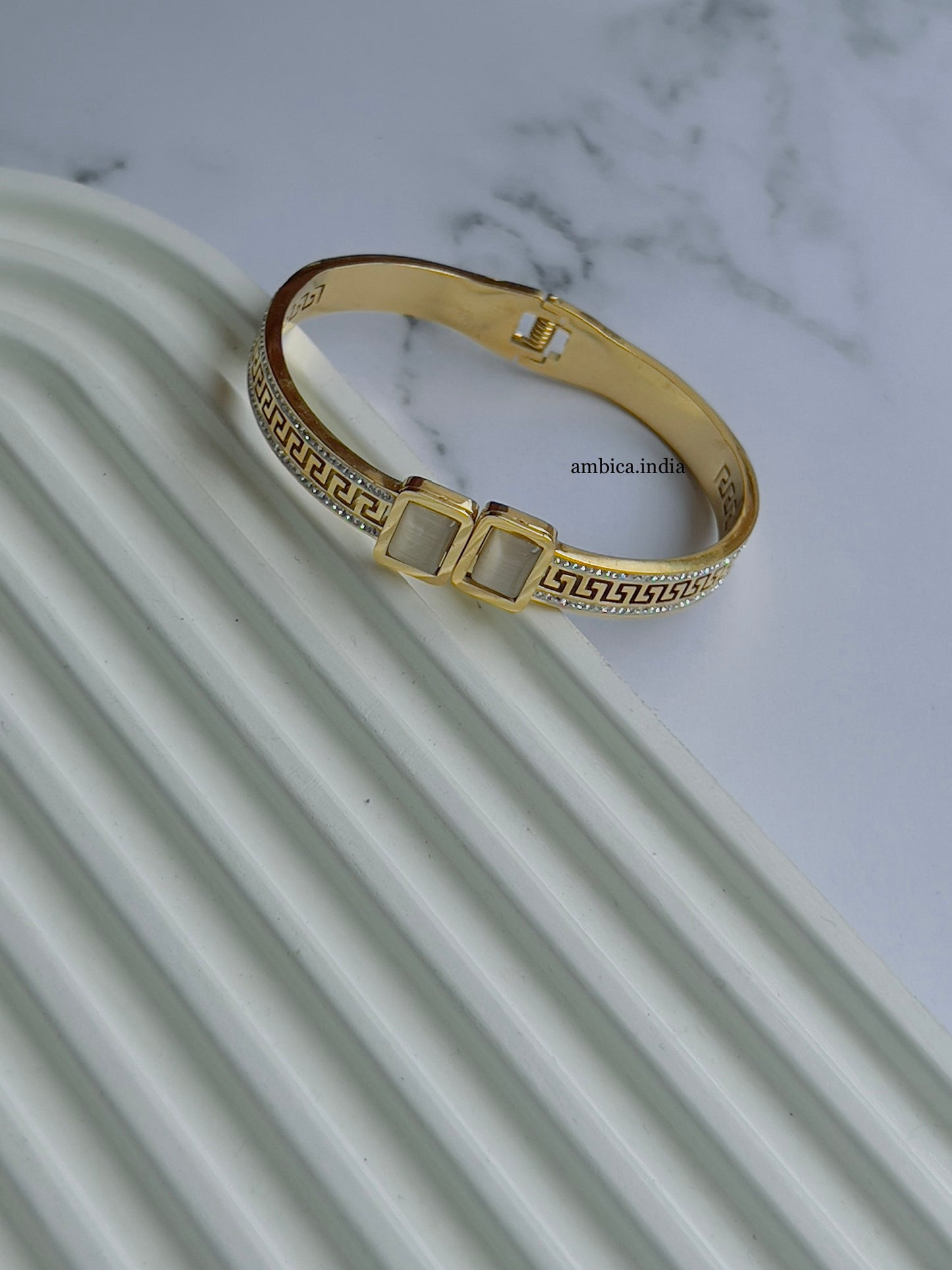 White square stone bracelet