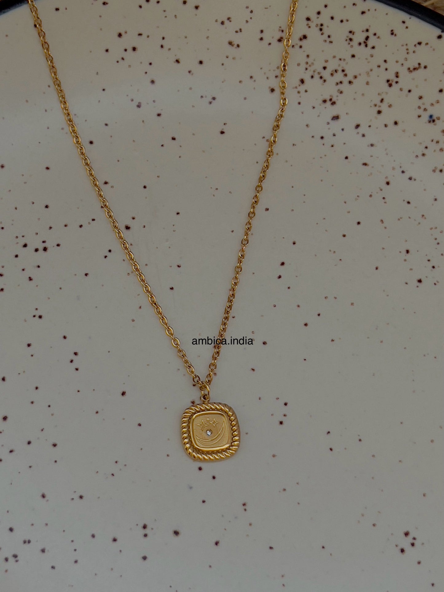 Moon star necklace