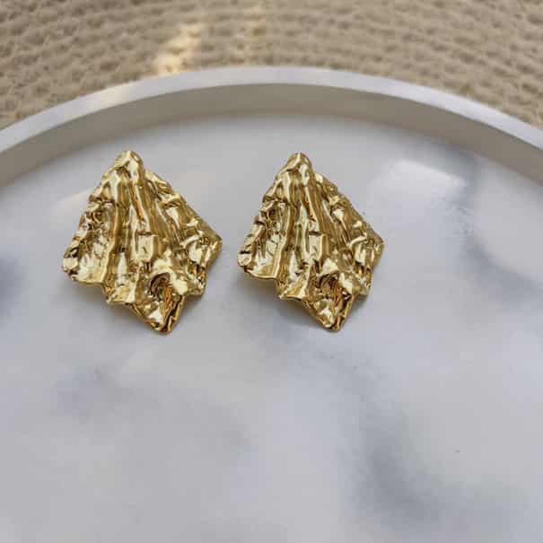 Vintage foil earrings