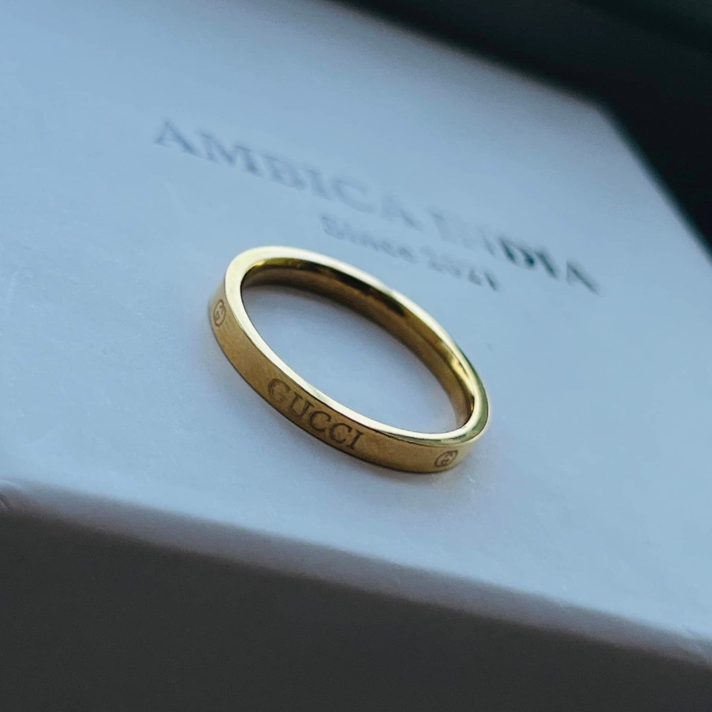 GC thin ring gold plated