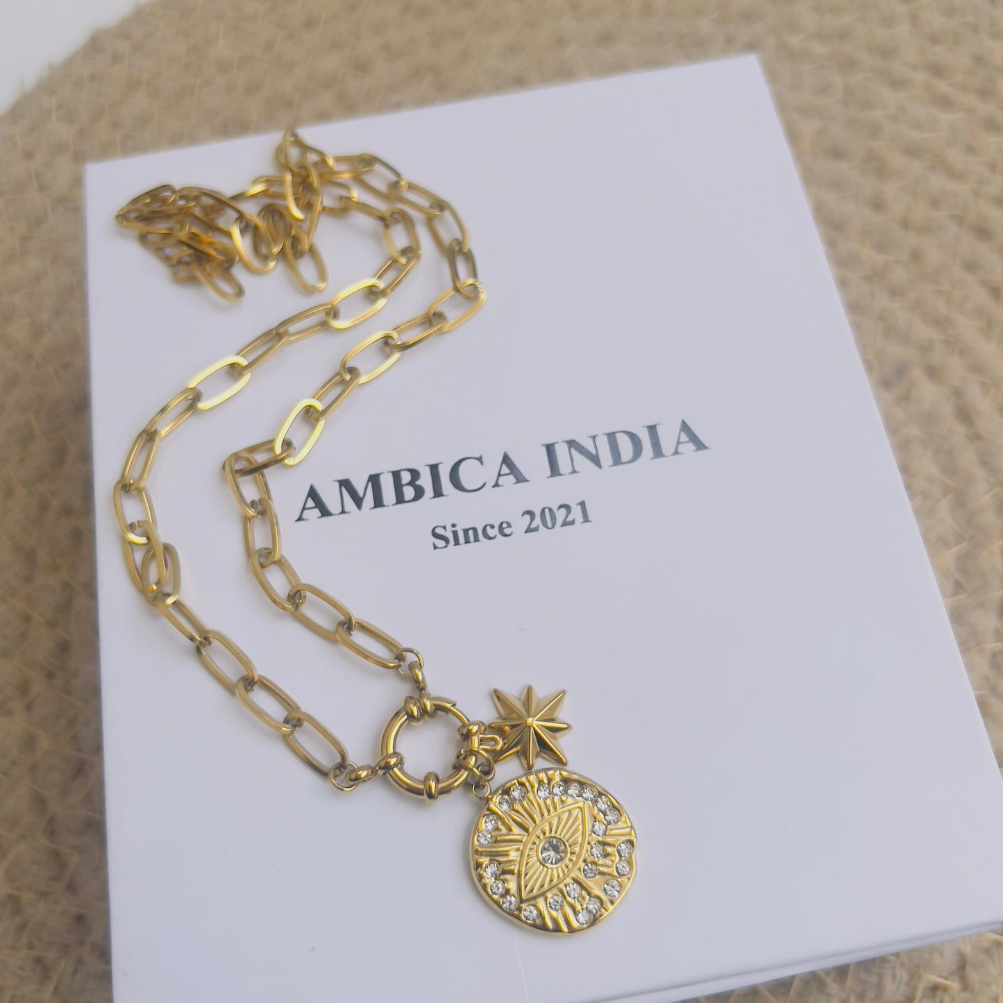 Evileye with star charm necklace