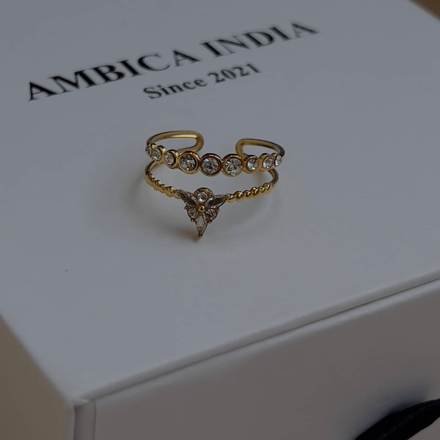 Tiny crystal ring