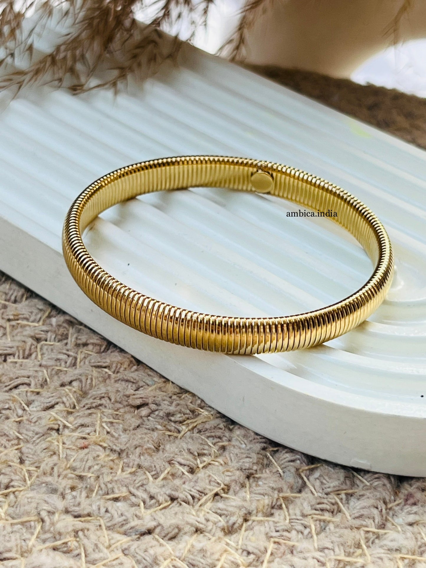 Chunky viper bracelet 18kgold plated