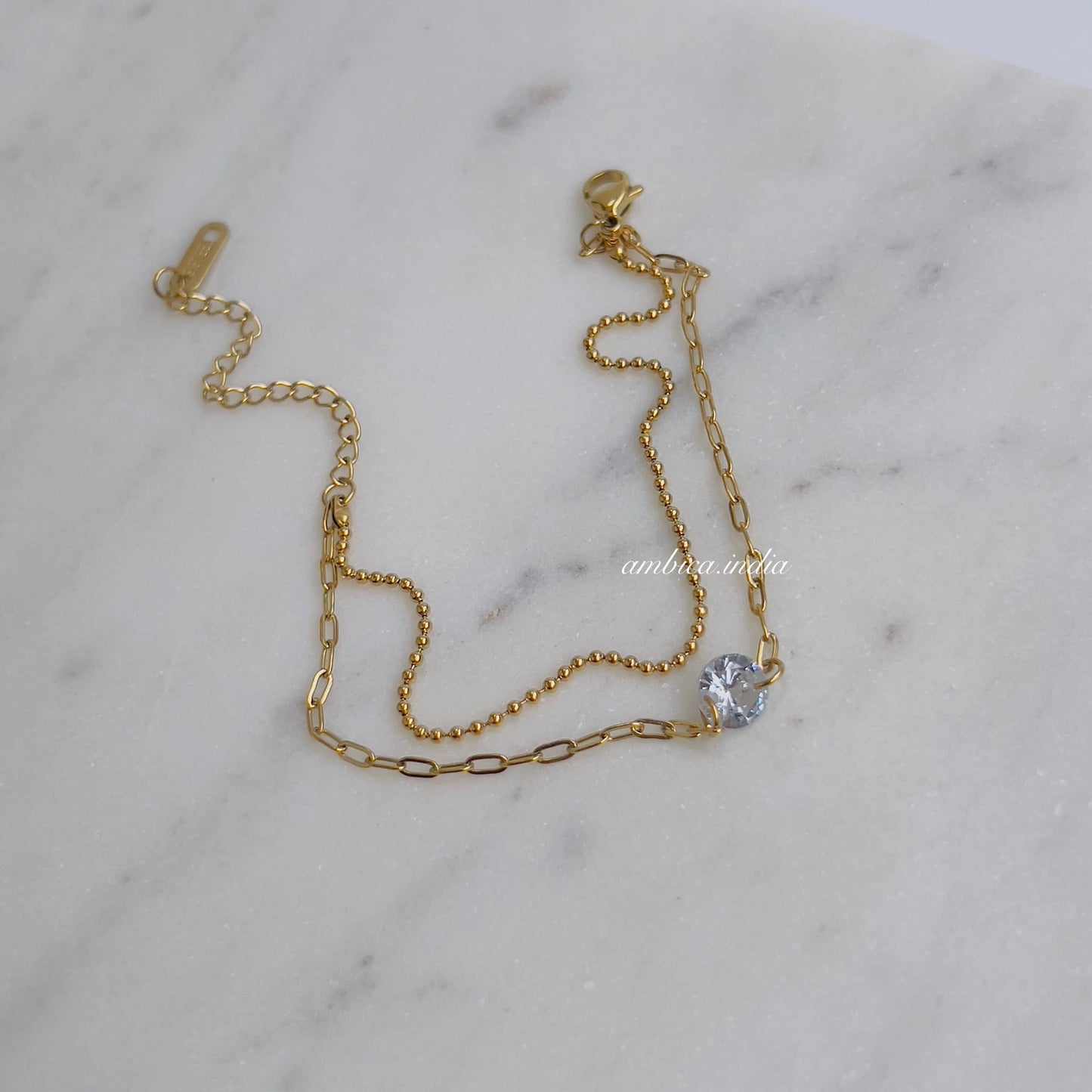 White crystal bracelet