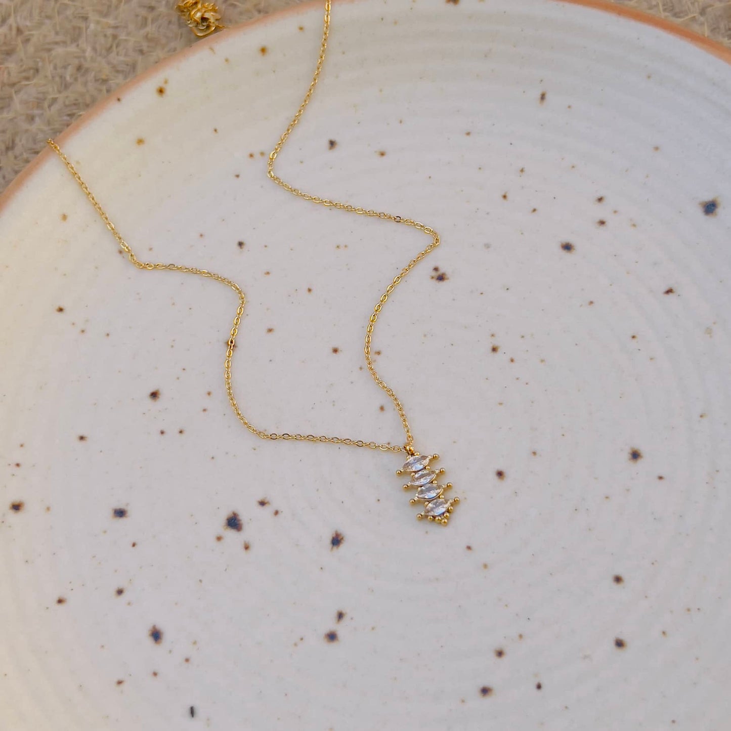 White crystal necklace
