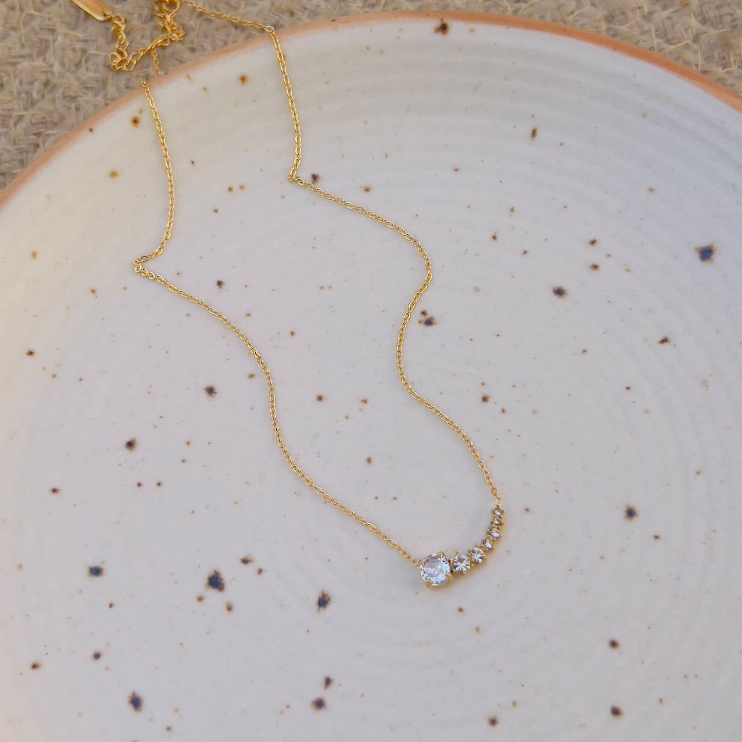 White crystal necklace