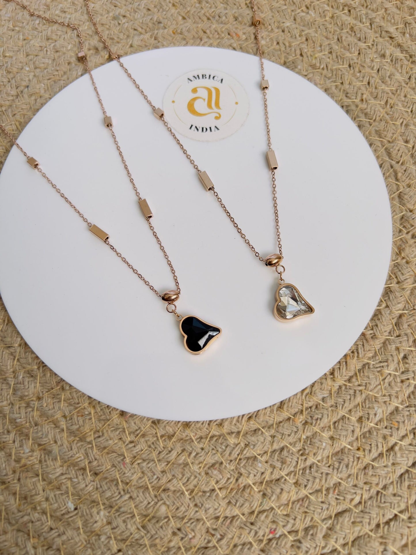 Heart crystal Necklace