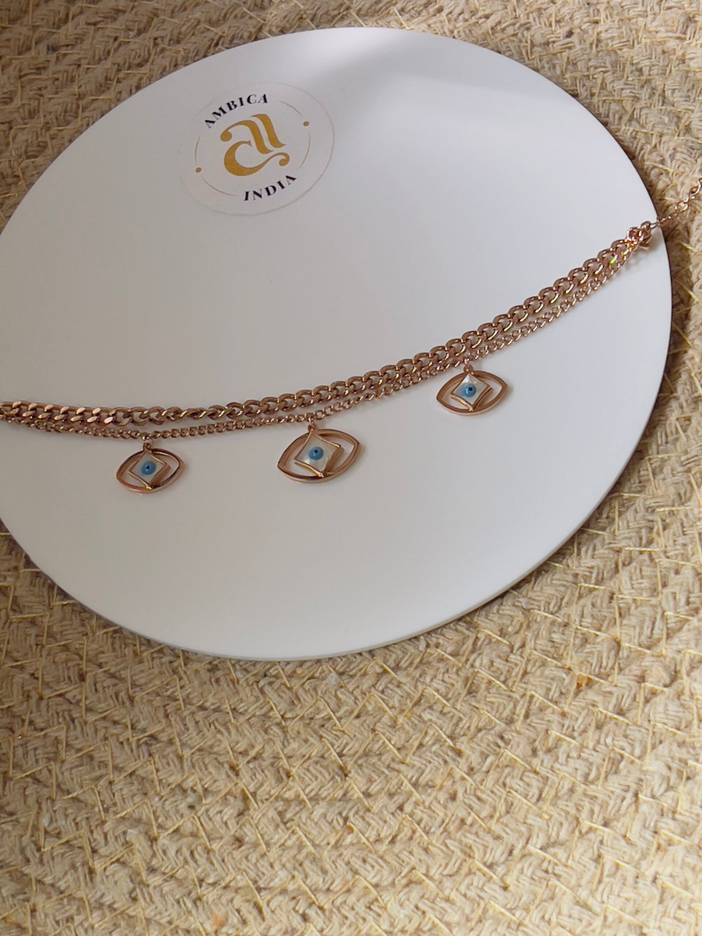 Evileye Link Layered Bracelet