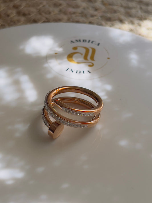 Nail studded Ring