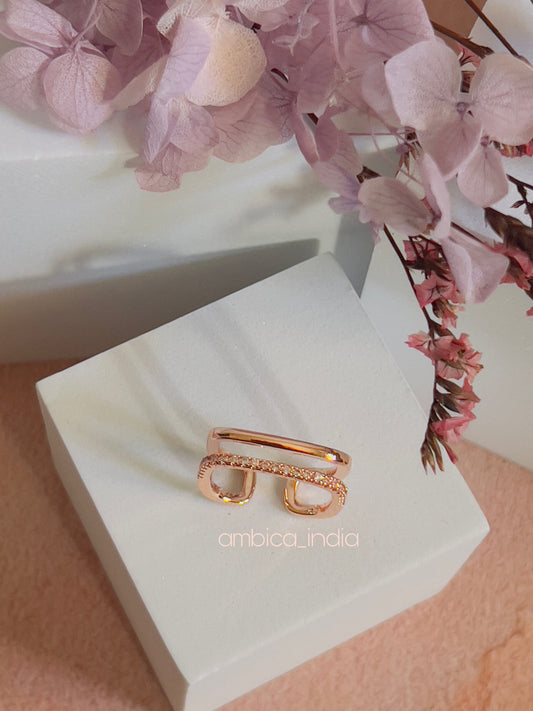 Studded line adjustable ring