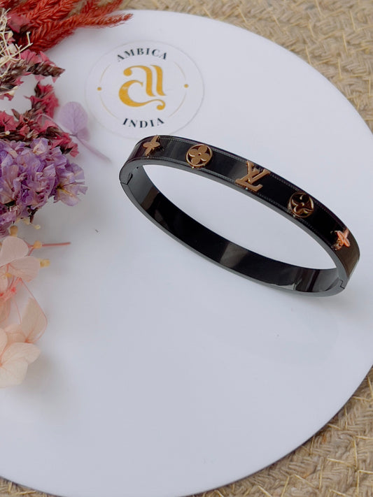 LV black bracelet