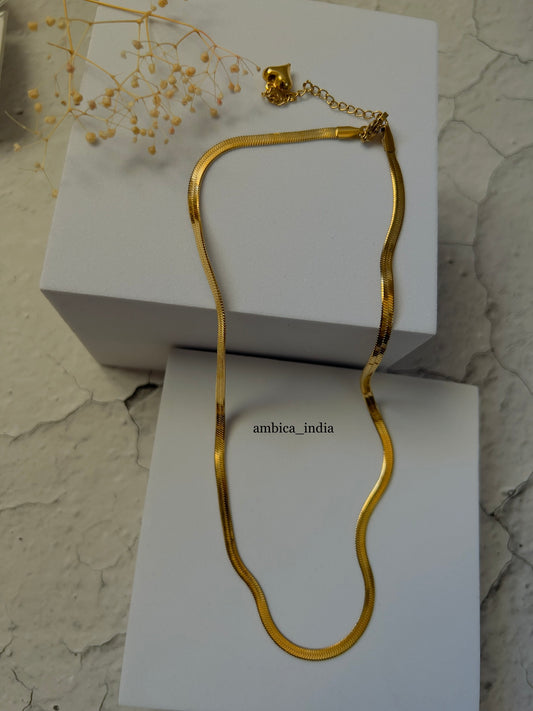 Gold plated snake chain