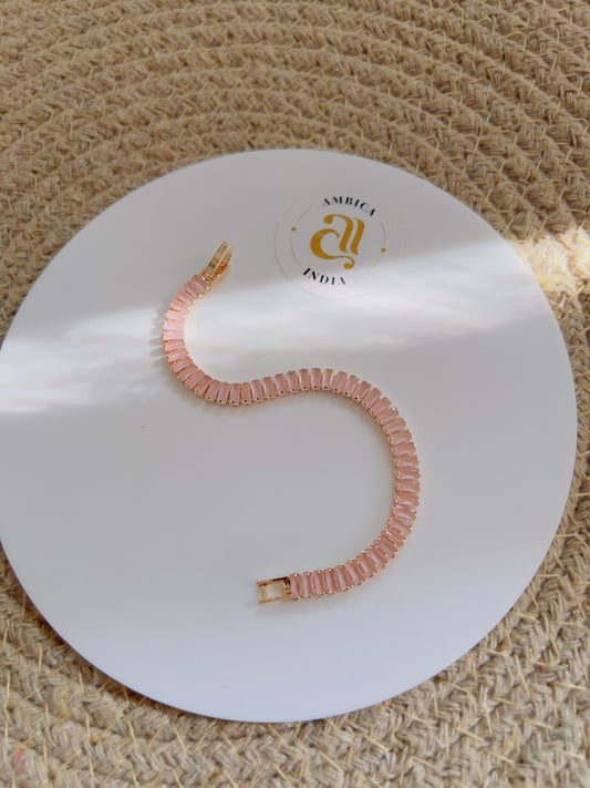 Light pink Tennis Bracelet