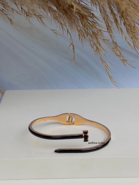 Black nail bracelet