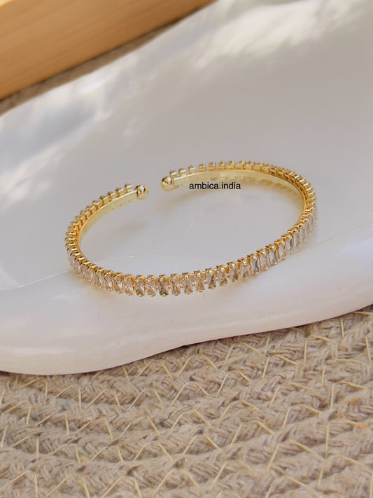 Tennis gold plated bracelet