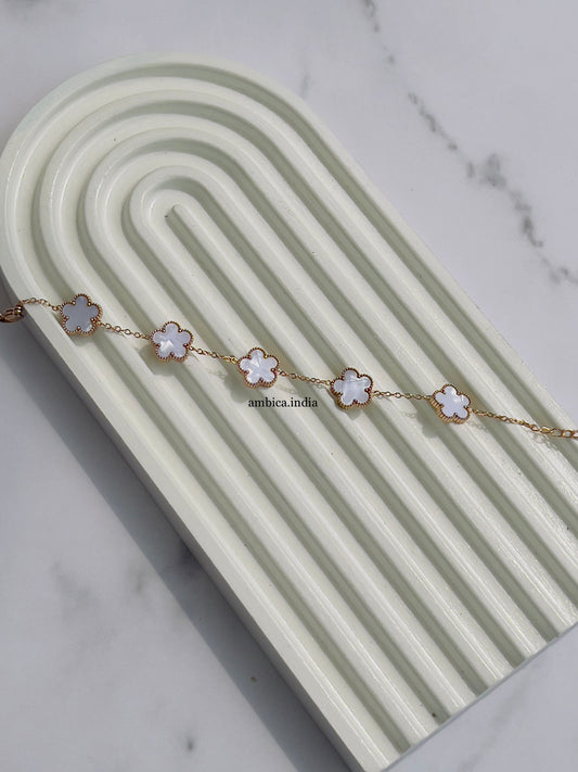 White flower bracelet