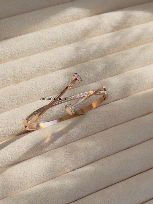 Nail cross bracelet