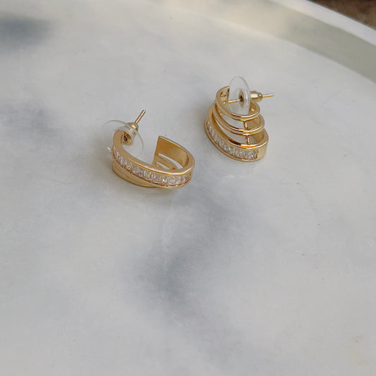 Small crystal earrings