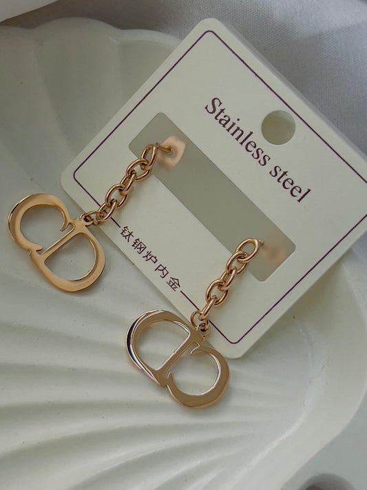 CD earrings