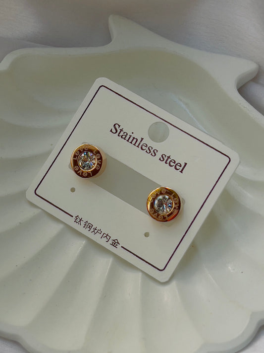 Small crystal earrings
