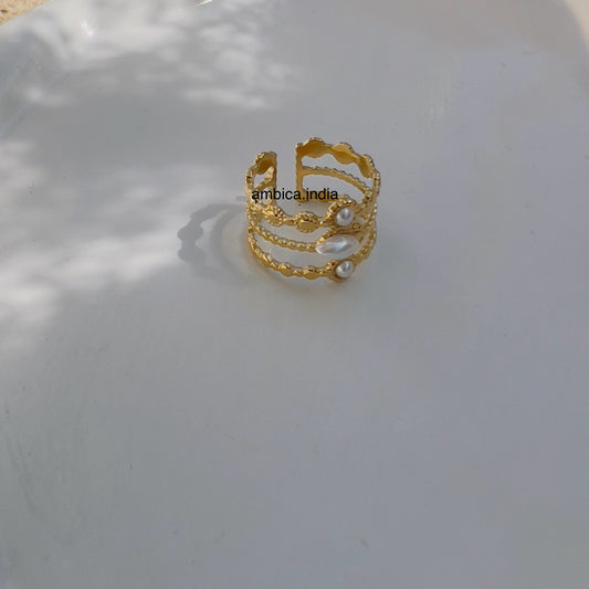 Vintage pearl ring