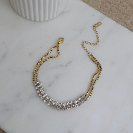 White crystal bracelet