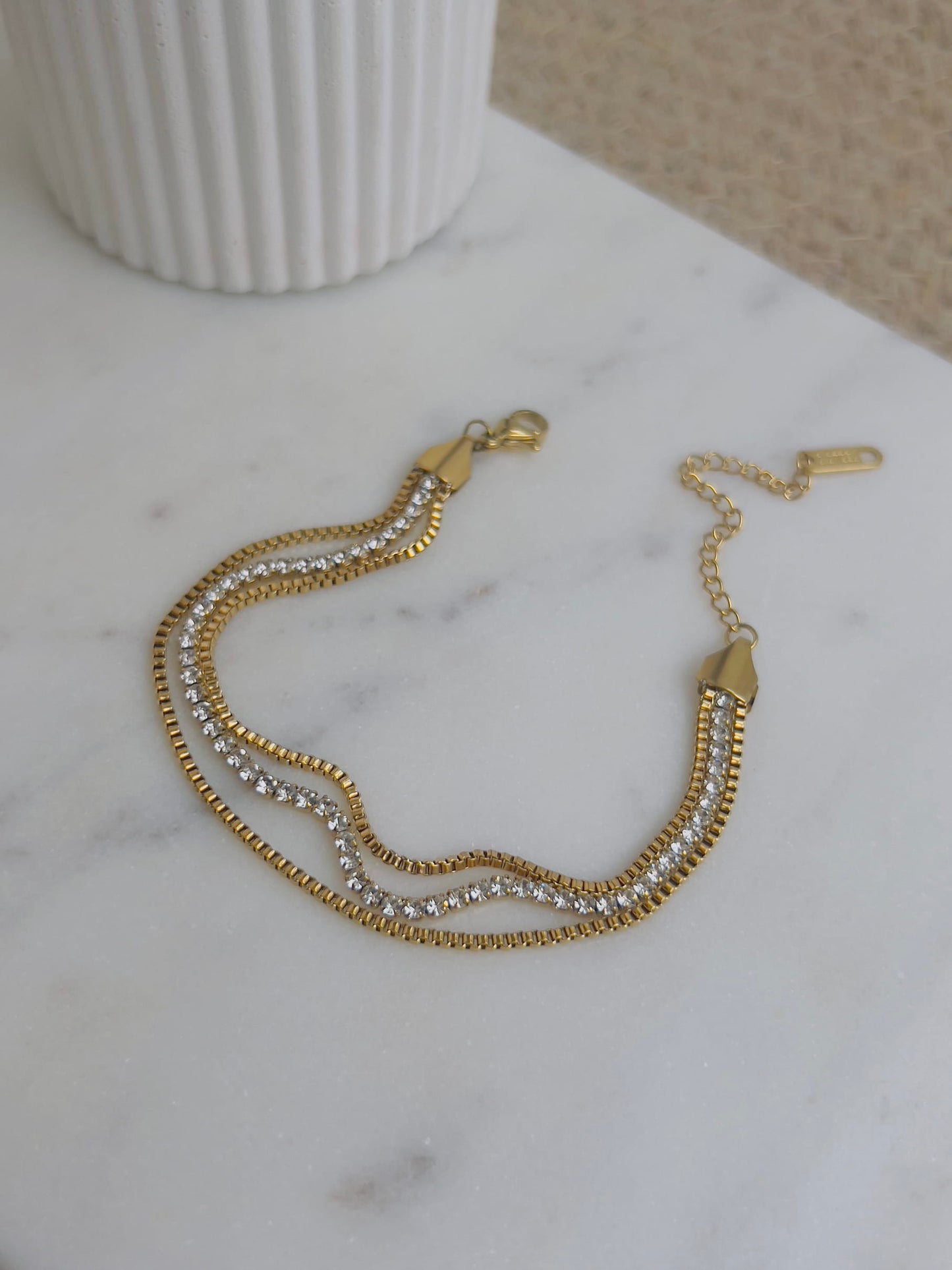 Tiny crystal bracelet