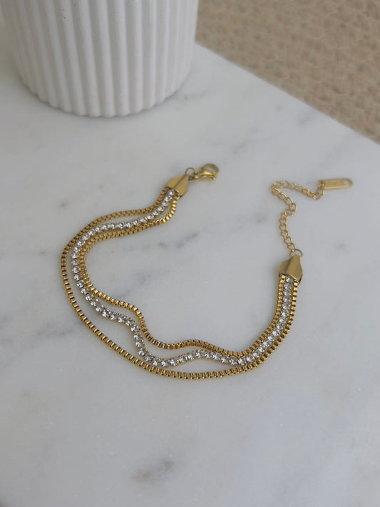 Tiny crystal bracelet