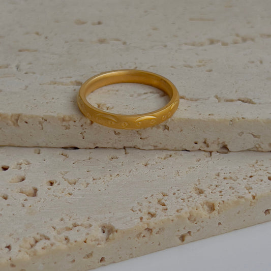 Thin Matt finish band ring