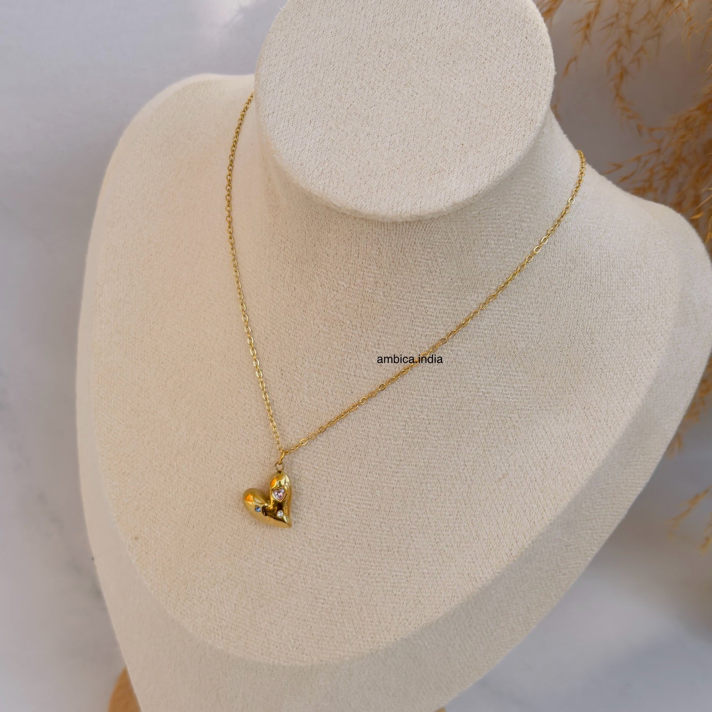 Crystal heart necklace