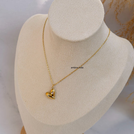 Crystal heart necklace