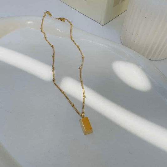 Rectangle cube necklace