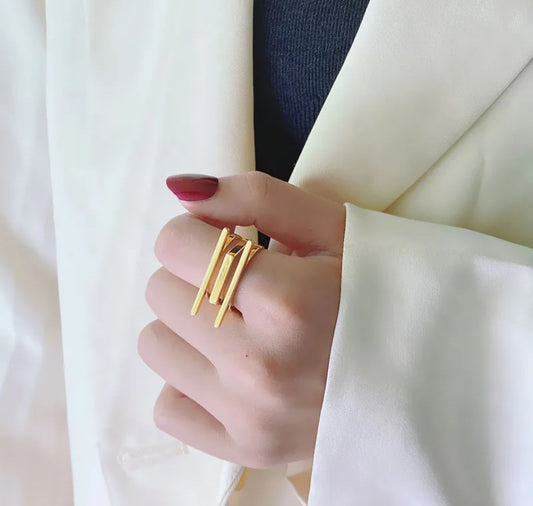 Chunky line ring