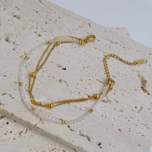 Pearl layered bracelet