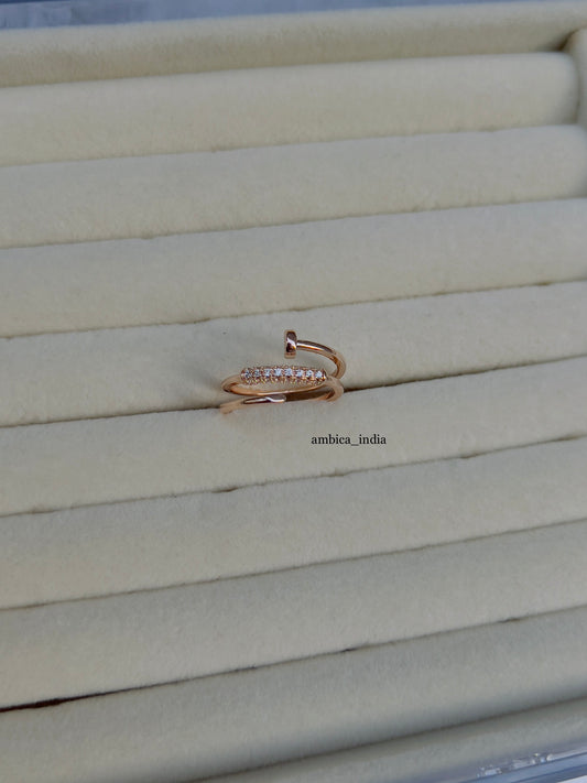 Nail snake adjustable ring