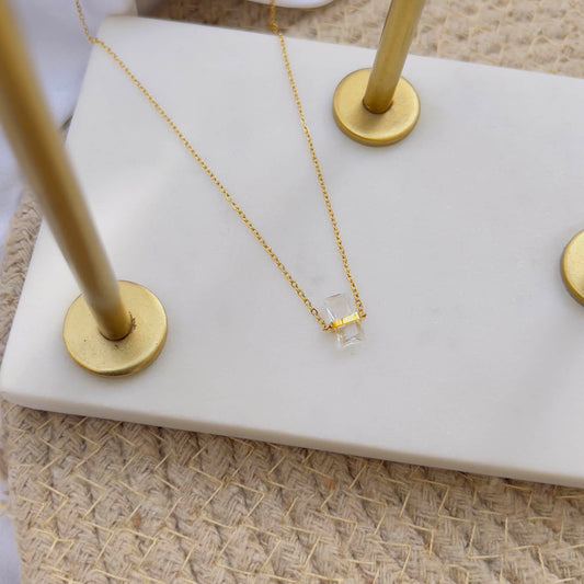 White crystal necklace