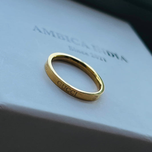 GC thin ring gold plated