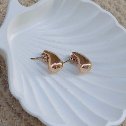 Small Drop earrings rose gold plated