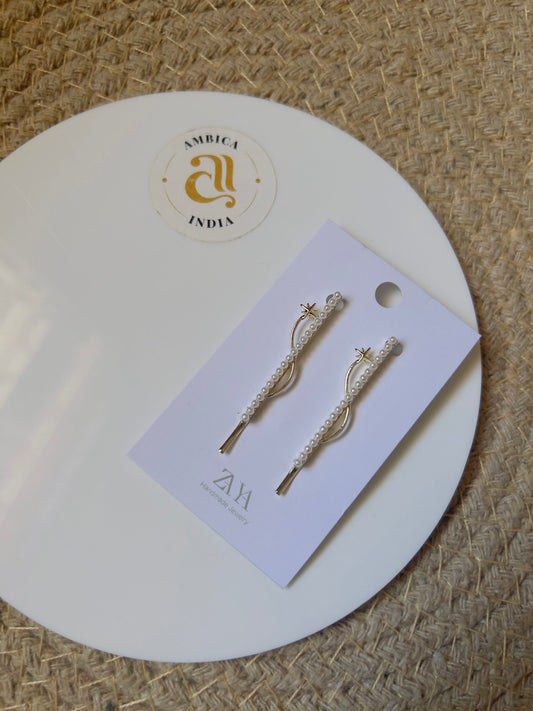 Hair pins gold plated
