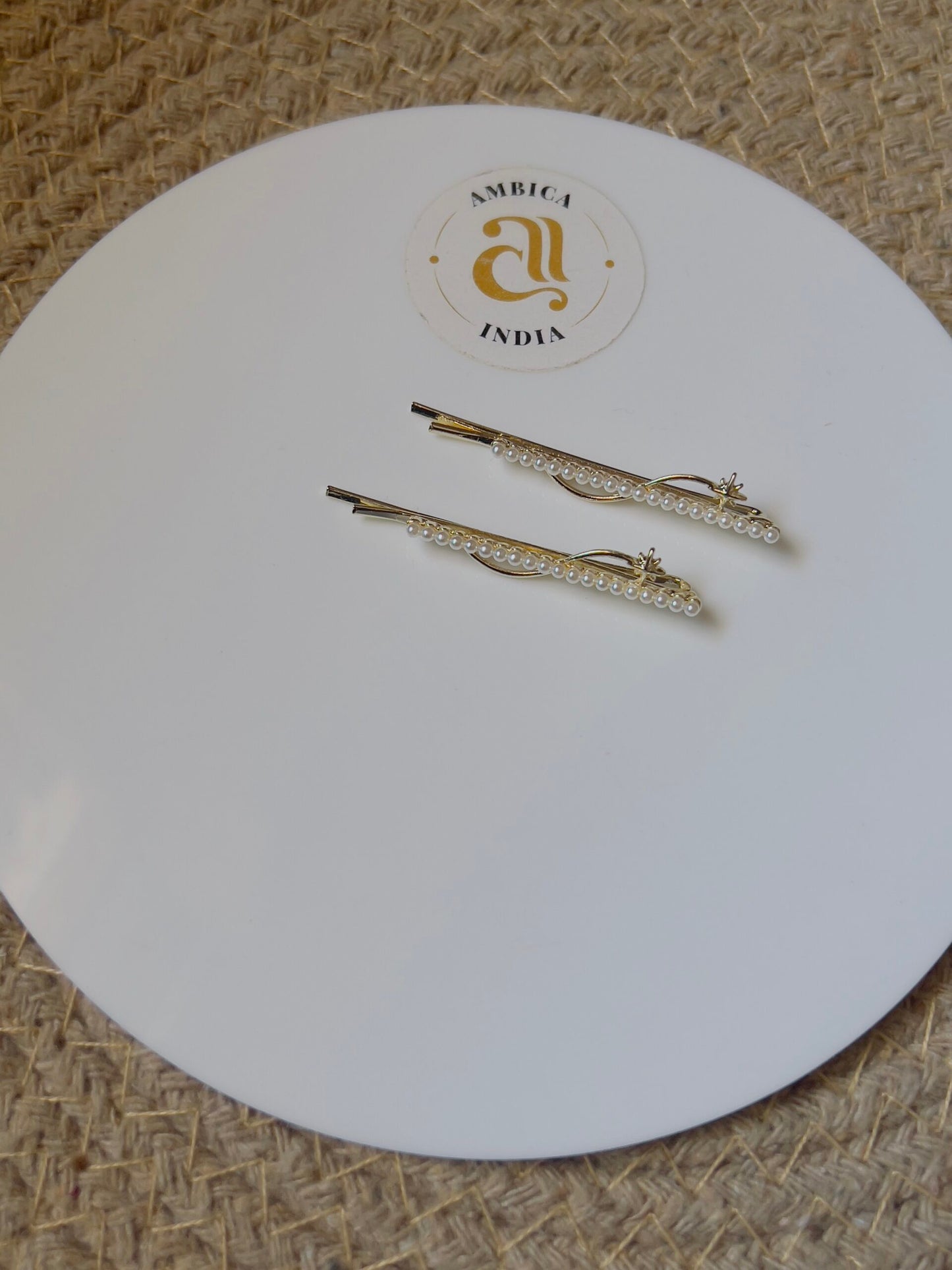 Hair pins gold plated