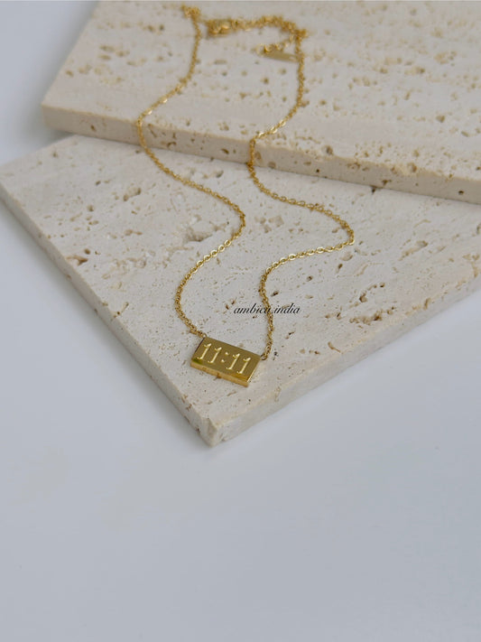 Angel number 11:11 necklace