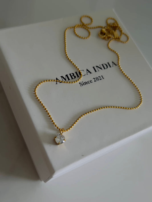 White crystal necklace