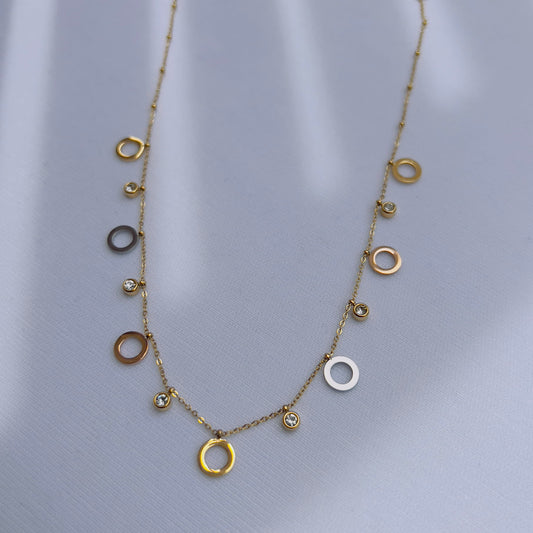 Round crystal necklace