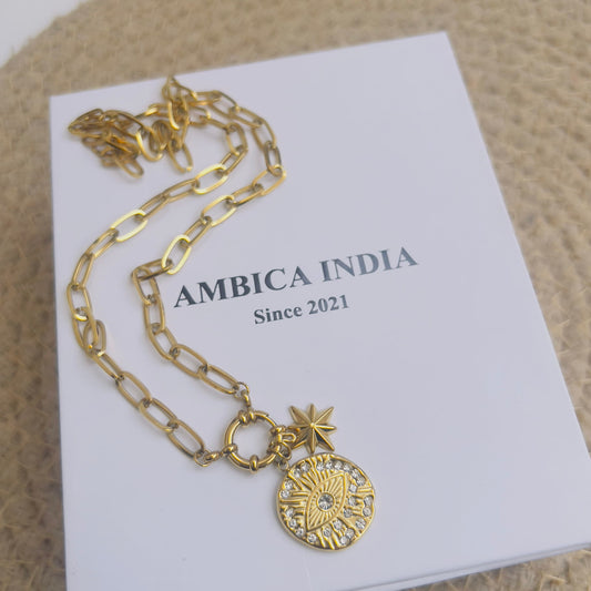 Evileye with star charm necklace