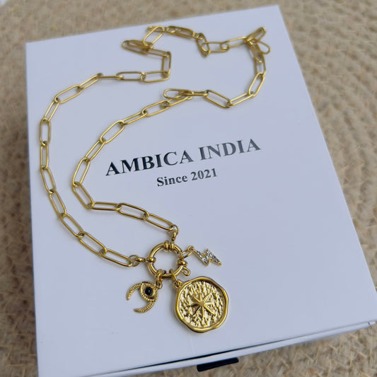 Star with charms necklace