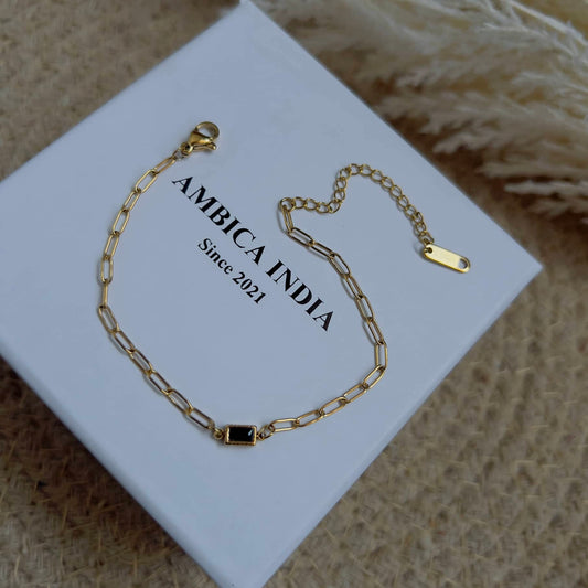 Black crystal bracelet
