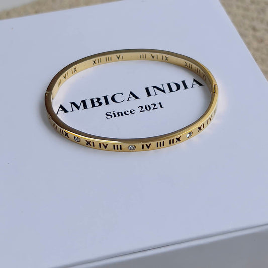 Roman thin bracelet gold